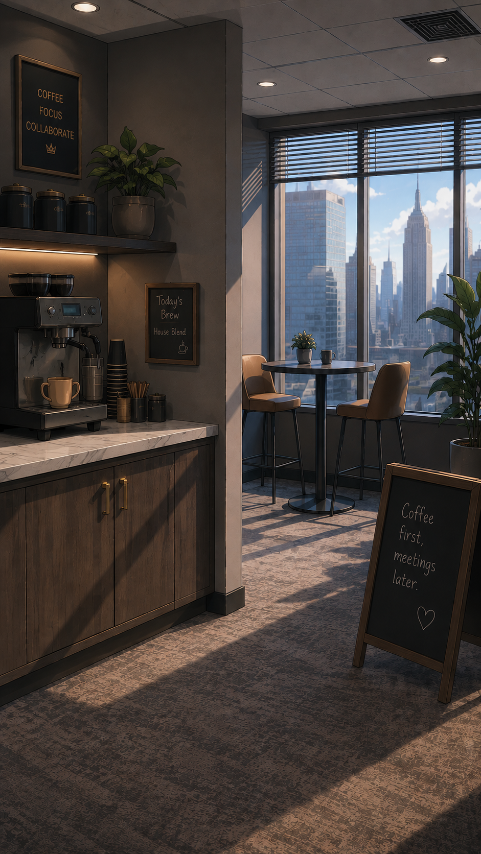 The Oaken Inc. office break room